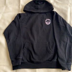 Spitfire Boys Swirl Black Hoodie